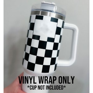 Checkered Tumbler Decal | Quencher Wrap | 90s Aesthetic | Checkered ...