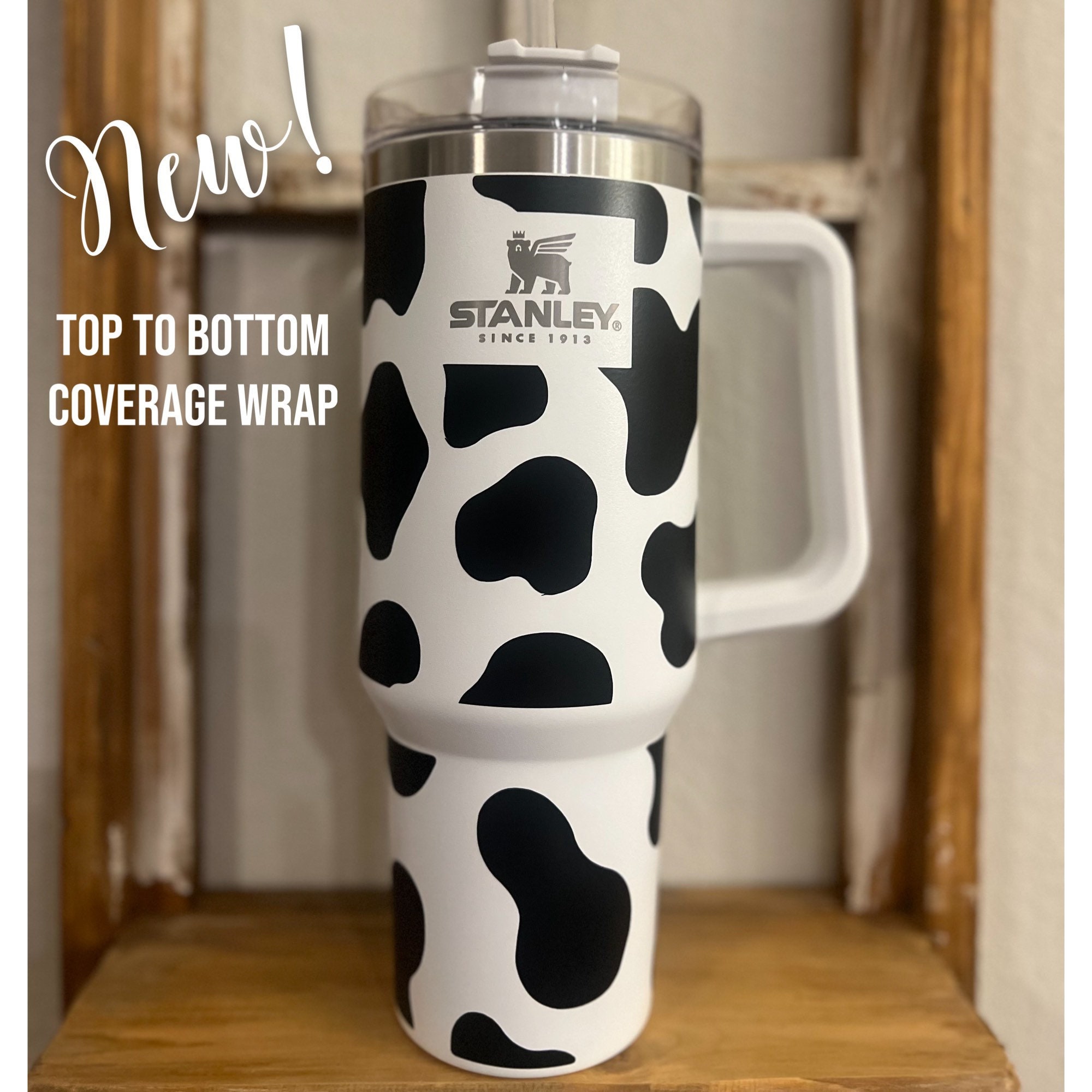 Cow Print Permanent Vinyl Wrap Stanley Quencher Cow Wrap Etsy stanley-30-oz-and-40-oz-tumblers-are-restocked-the-freebie-guy