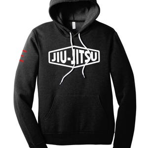 Vintage Jiu-Jitsu Logo Fleece Lightweight Hoodie – Classic BJJ Streetwear