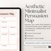 Aesthetic Minimalist Persuasion Map, Minimalistic Design, Printable ...
