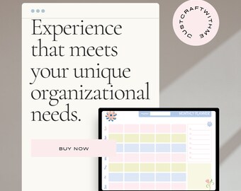 Blooming Chaos - Editable Floral Planner, Pastel Planner, Editable Delight, Colorful Joy, Whimsical Garden Planner, Vibrant Organizer