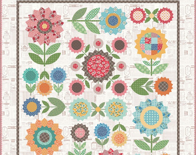 Flea Market Flowers Sew Along Quilt Kit Featuring Flea Market by Lori