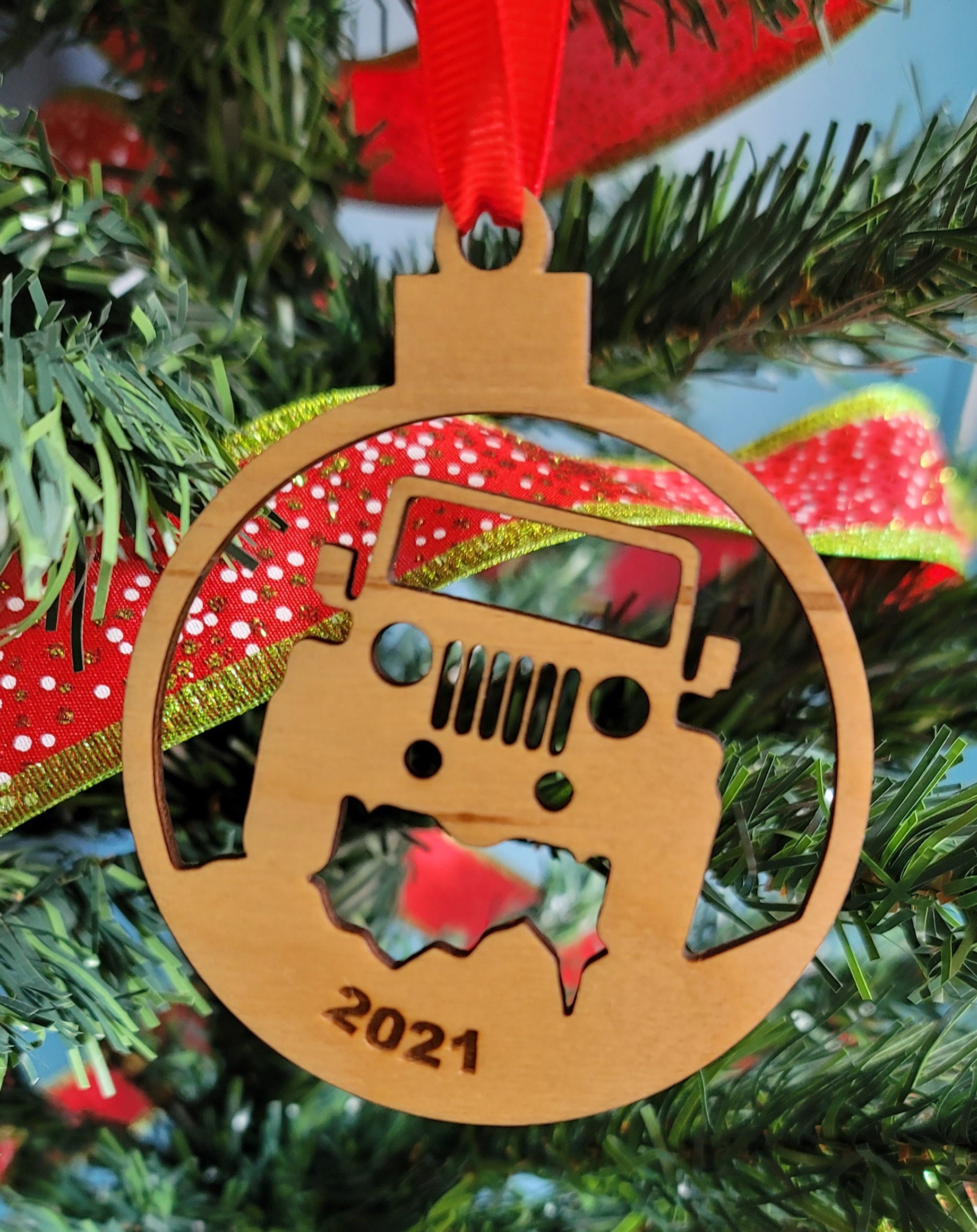 2021 Jeep Christmas ornament Etsy