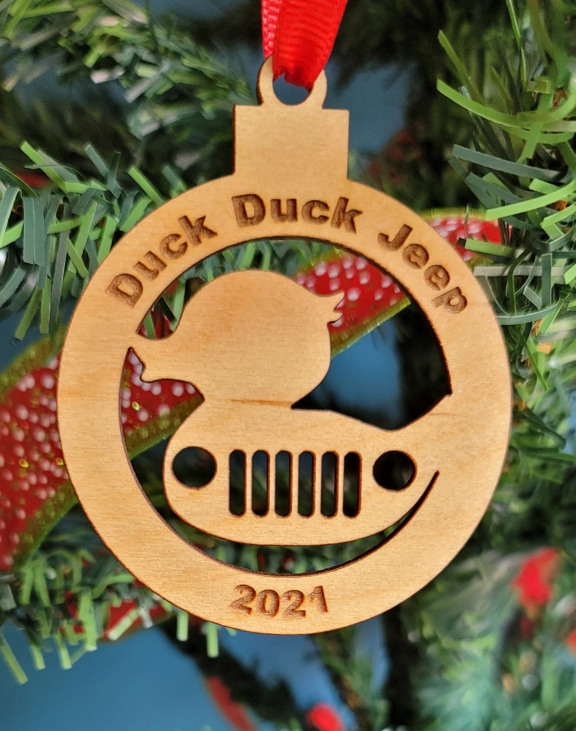 Duck Duck Jeep Christmas Ornament Etsy