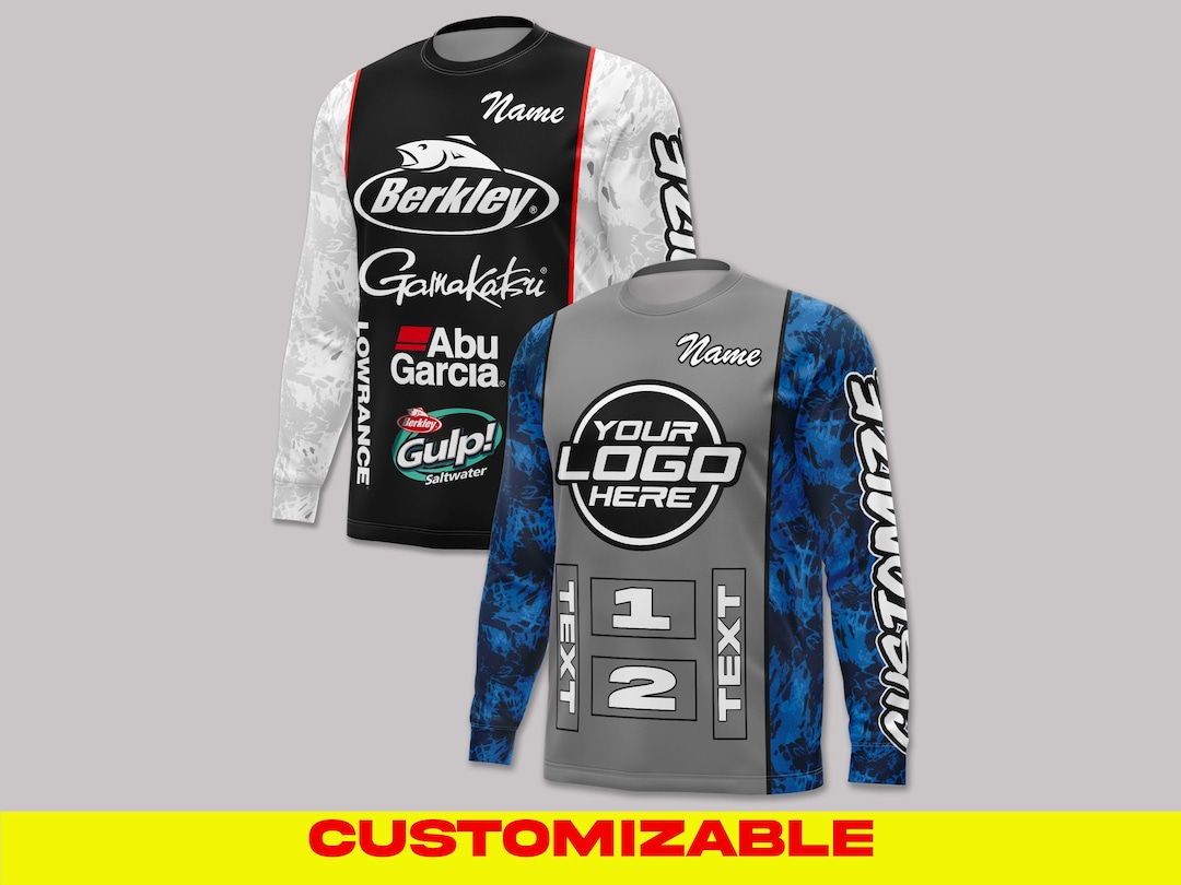 Custom Fishing Shirt, Fishing Jersey, Boat Shirt, Long Sleeve