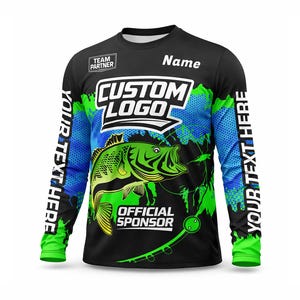Custom Hooded Fishing Jersey With Logo Toddler Youth & Adult