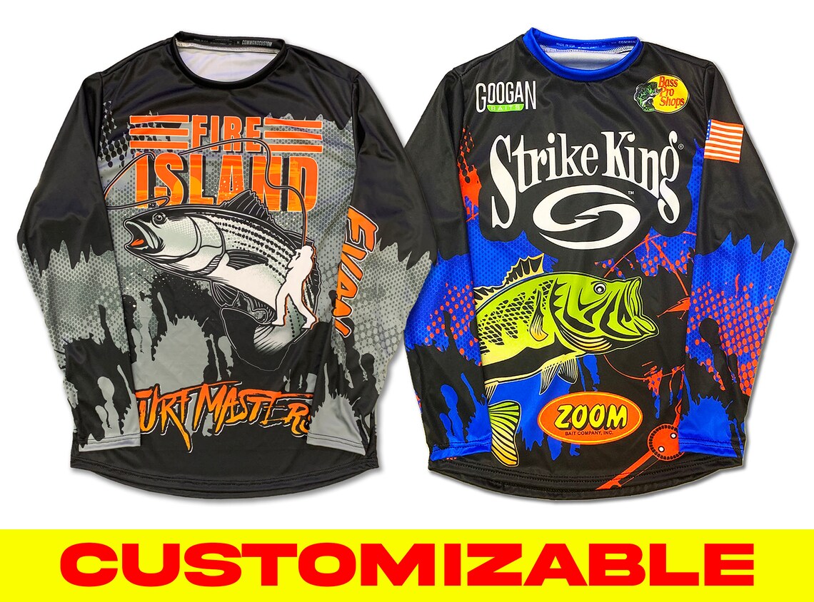 Custom Fishing Shirt Fishing Jersey Boat Shirt Long Sleeve Etsy