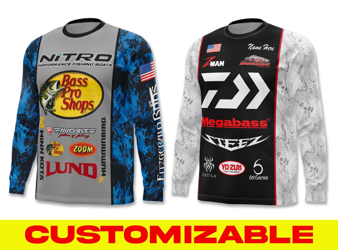 Custom Fishing Shirt Fishing Jersey Boat Shirt Long Sleeve Etsy