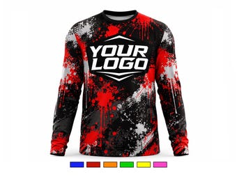 Custom Paintball Jersey | Personalized Team Name Number Logo Speedball (Youth & Adult)