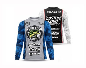 Custom Fishing Jersey | Personalized Hooded Fishing Shirt | UPF 50+ Tournament Logo | Toddler Youth Adult