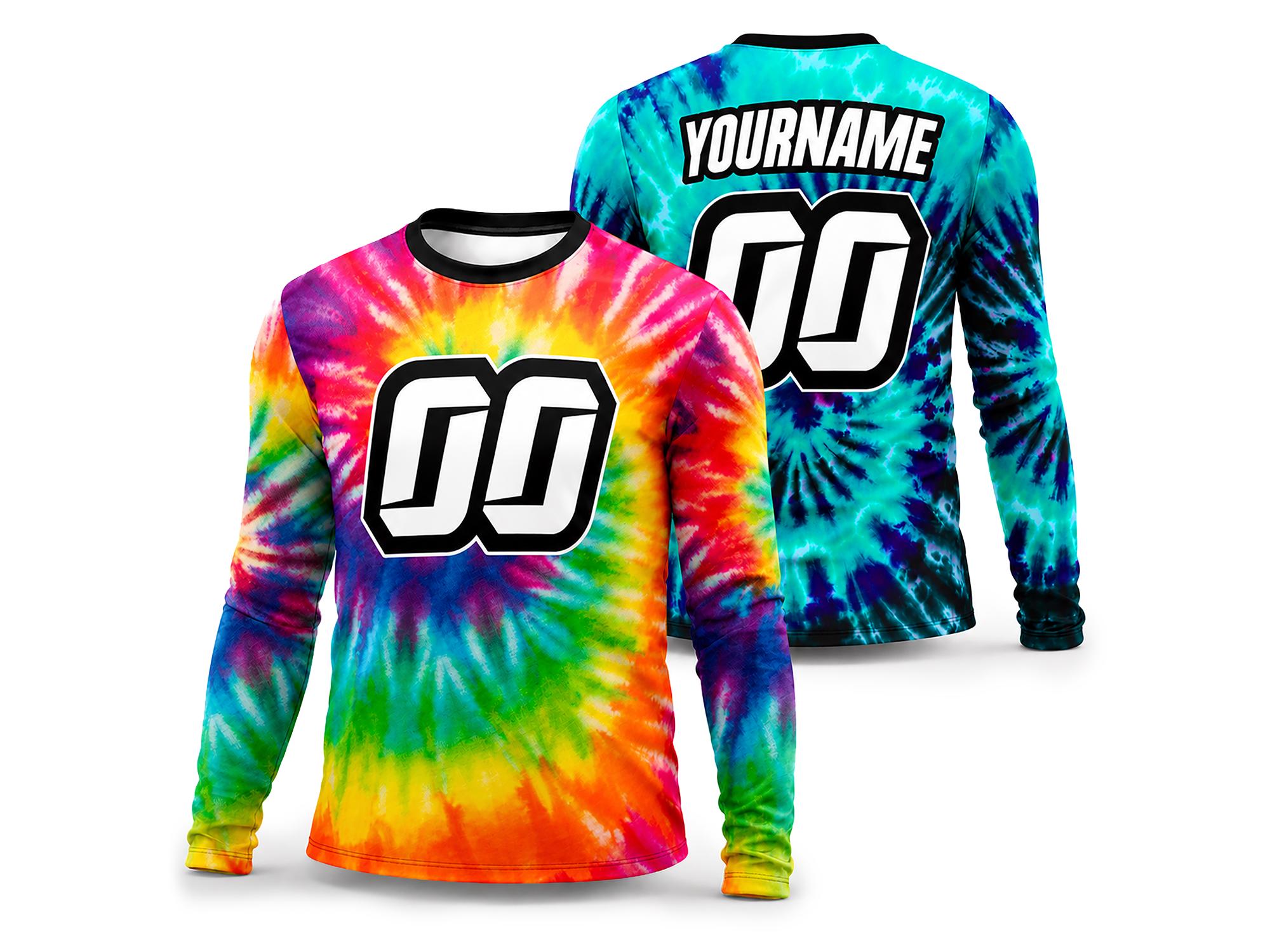 Tie Dye Football Jersey - Etsy