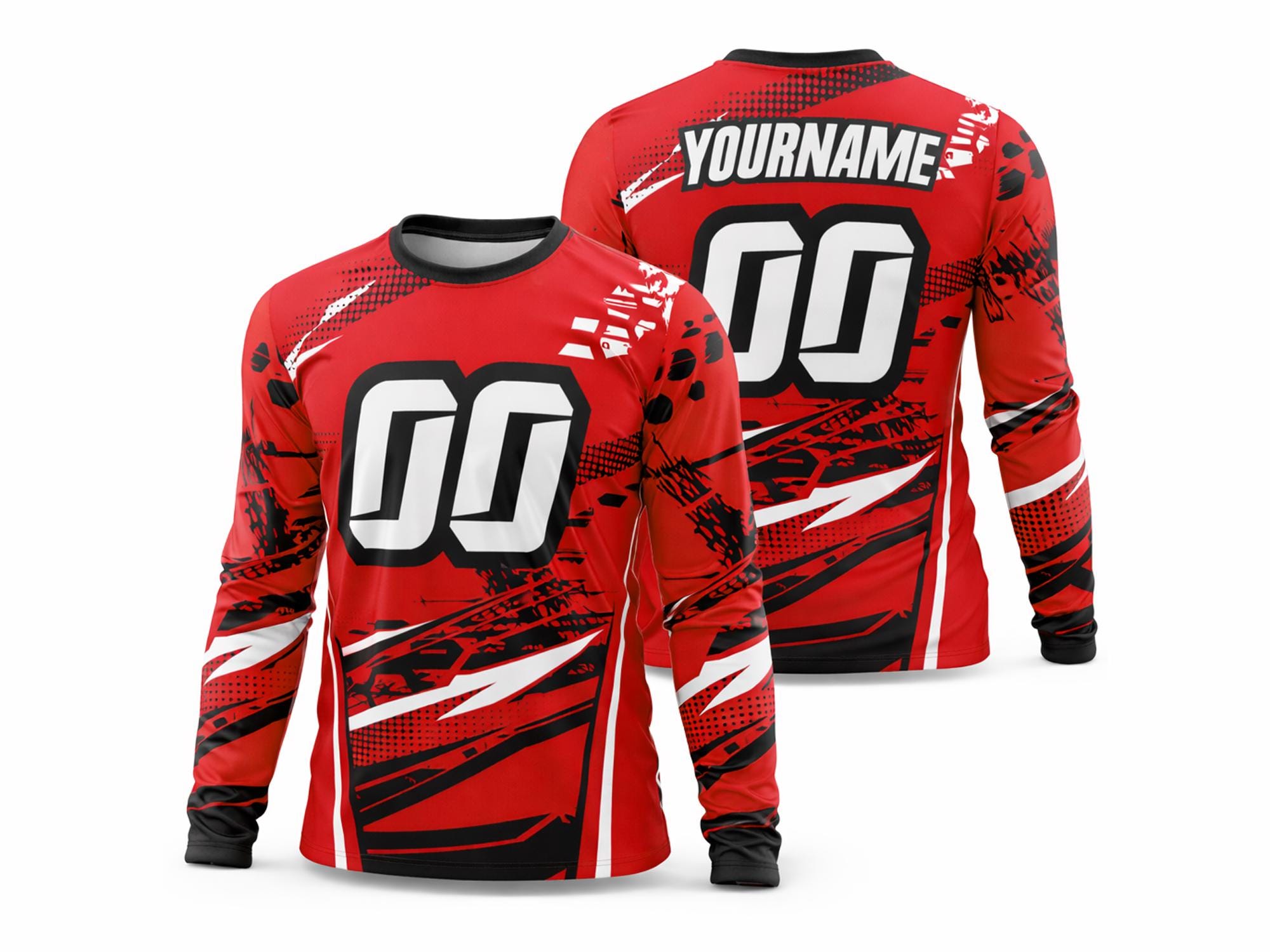 Custom Made High Quality Mx Jerseys Long Sleeve Outdoor Sports Cycling Motocross Jerseys for Men - Mx Jerseys and Motocross Jerseys price