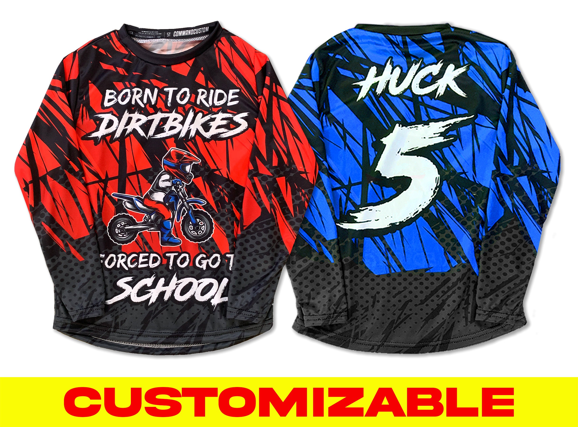 Jersey personalizado manga larga para moto de cross camisa de pesca camiseta personalizada jersey sublimado con tinte jersey de paintball Etsy Mexico