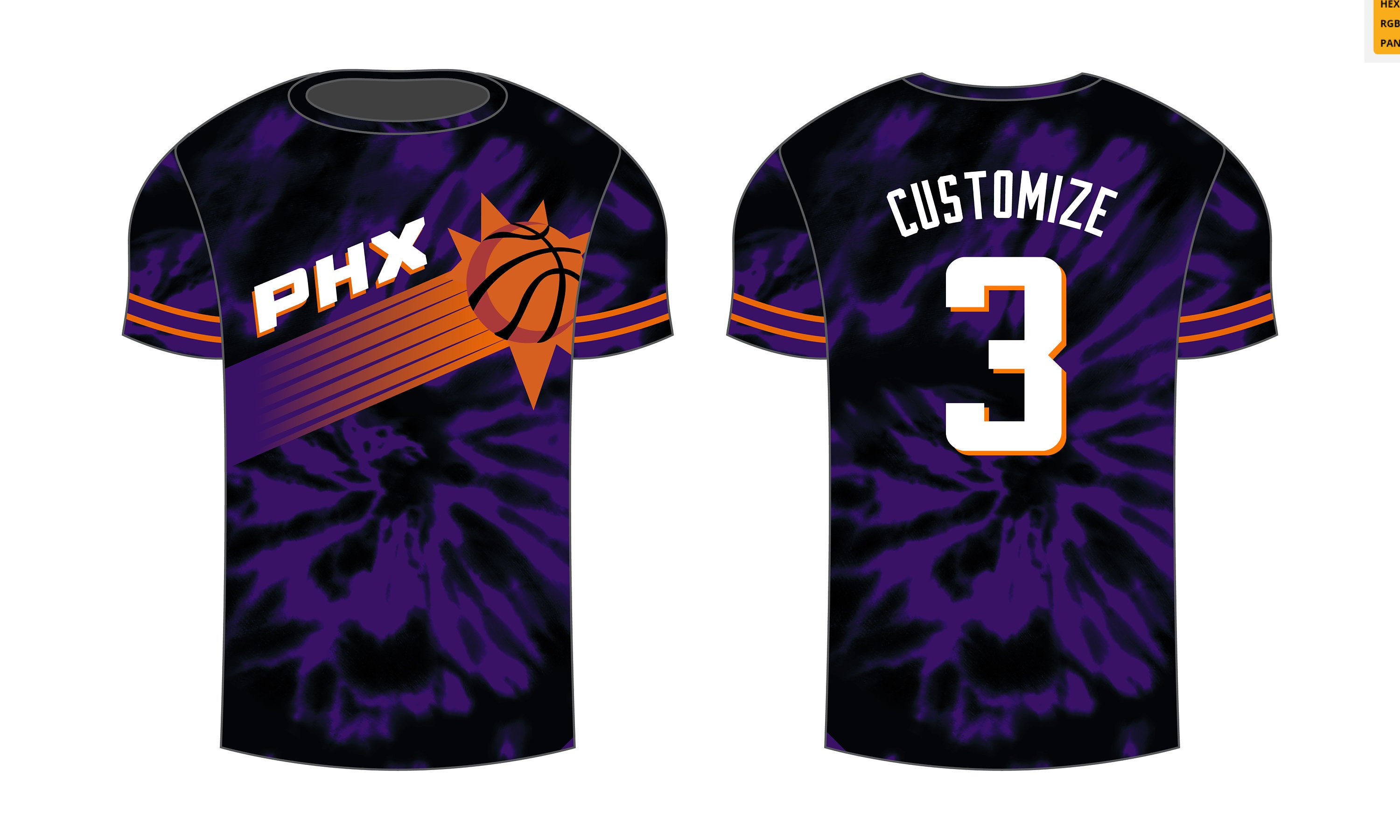 Suns Jersey Tee Customize Phoenix Suns Shirt Devin Booker Etsy