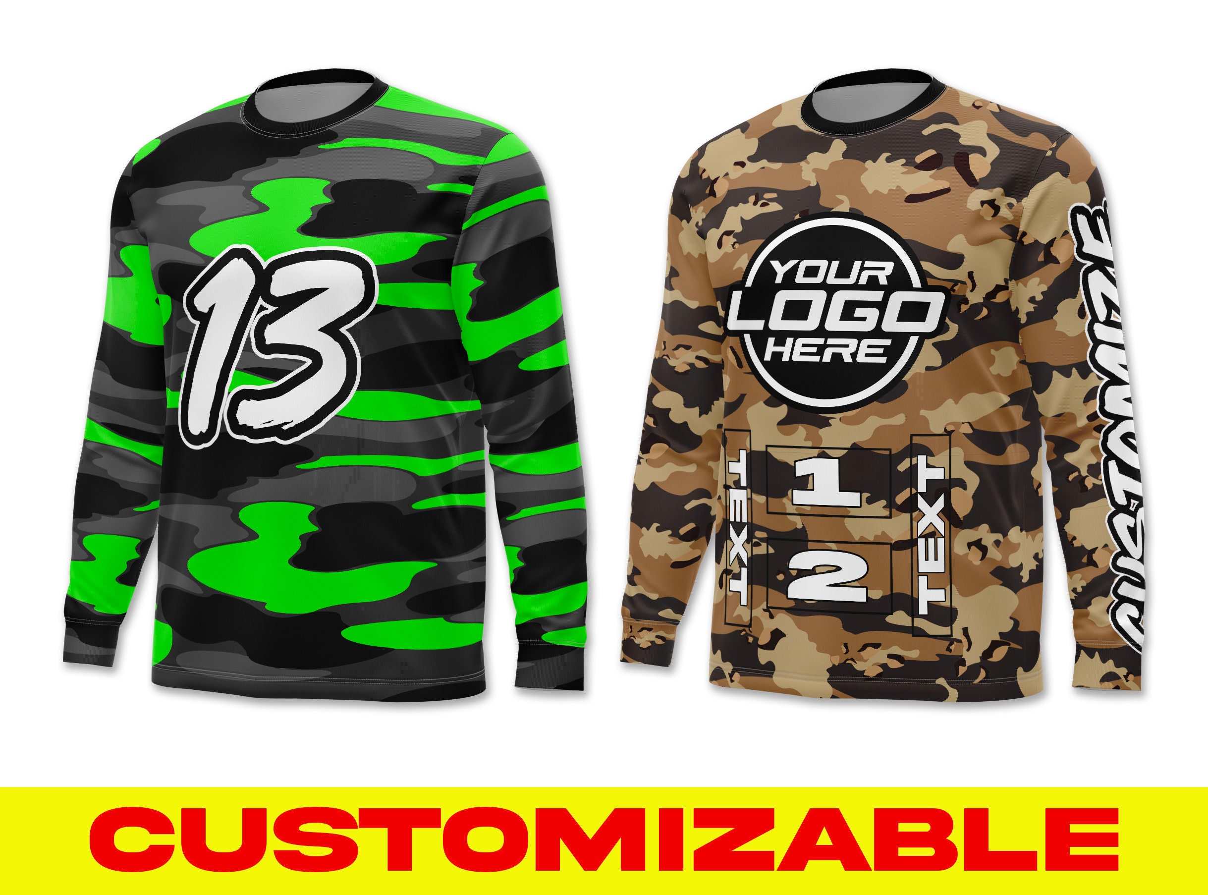 Camo Jersey, Custom Paintball Shirt, Airsoft Jersey, Air