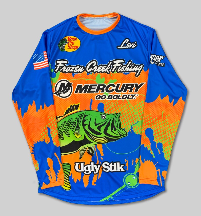 Custom Fishing Shirt Fishing Jersey Boat Shirt Long Sleeve Etsy