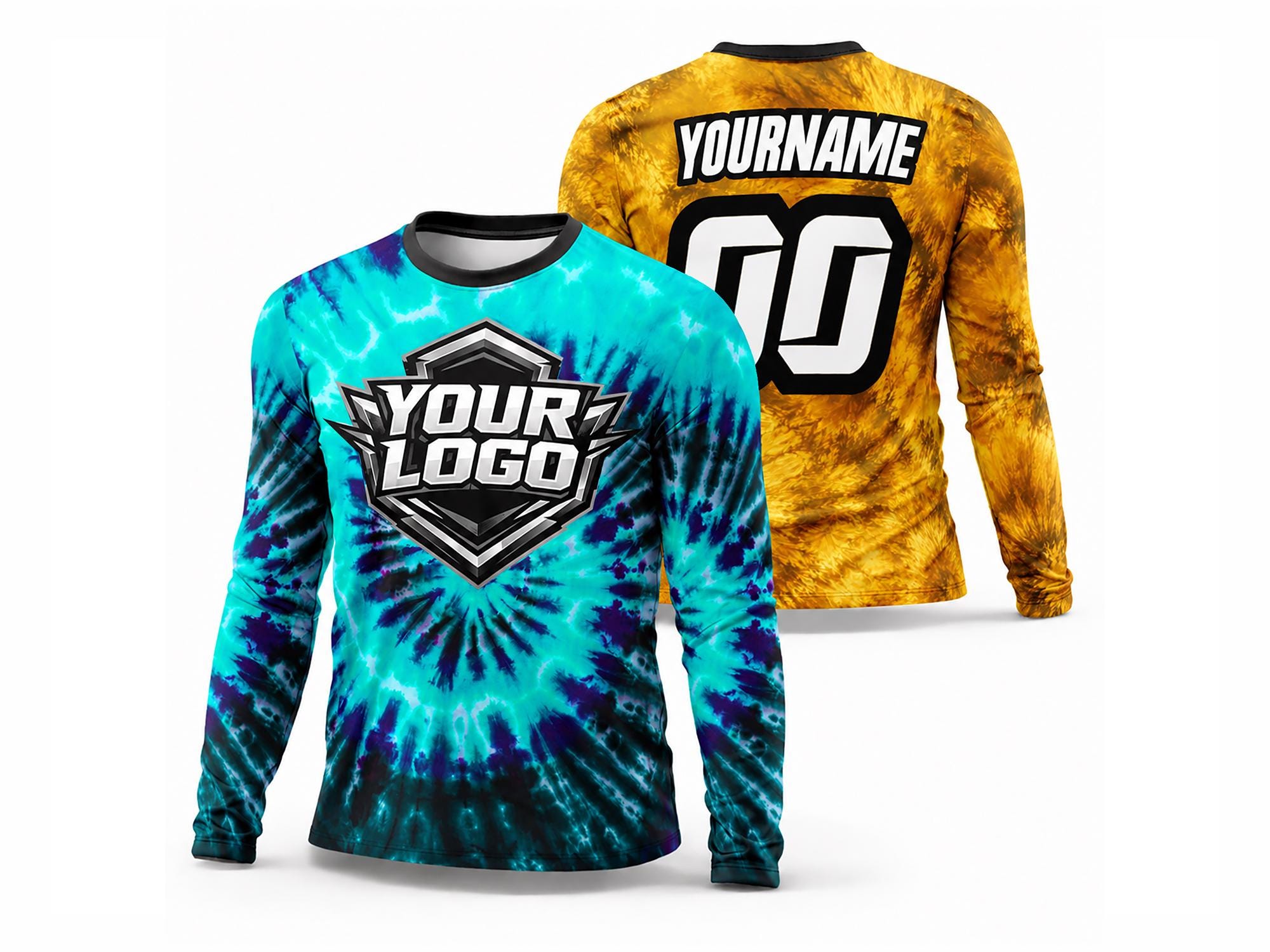 Custom Tie Dye Racing Jersey, Personalized Motocross Shirt - Etsy