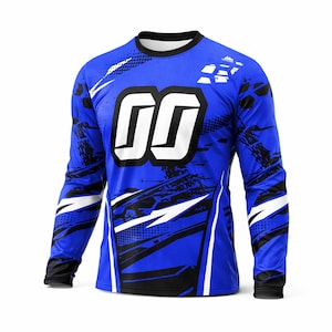 Custom Motocross Jersey Toddler Youth & Adult | Personalized Dirt Bike Racing Shirt | Name Number Logo MX BMX
