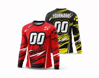 Custom BMX & Motocross Jersey | Personalized Dirt Bike Shirt | Logo, Name, Number | Toddler Youth Adult