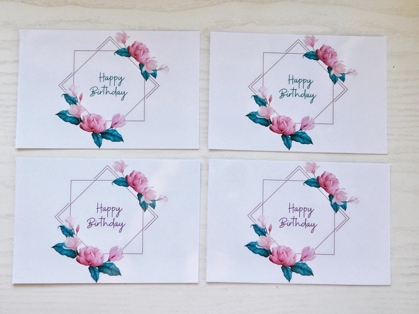 Birthday Greeting Card Set | Etsy