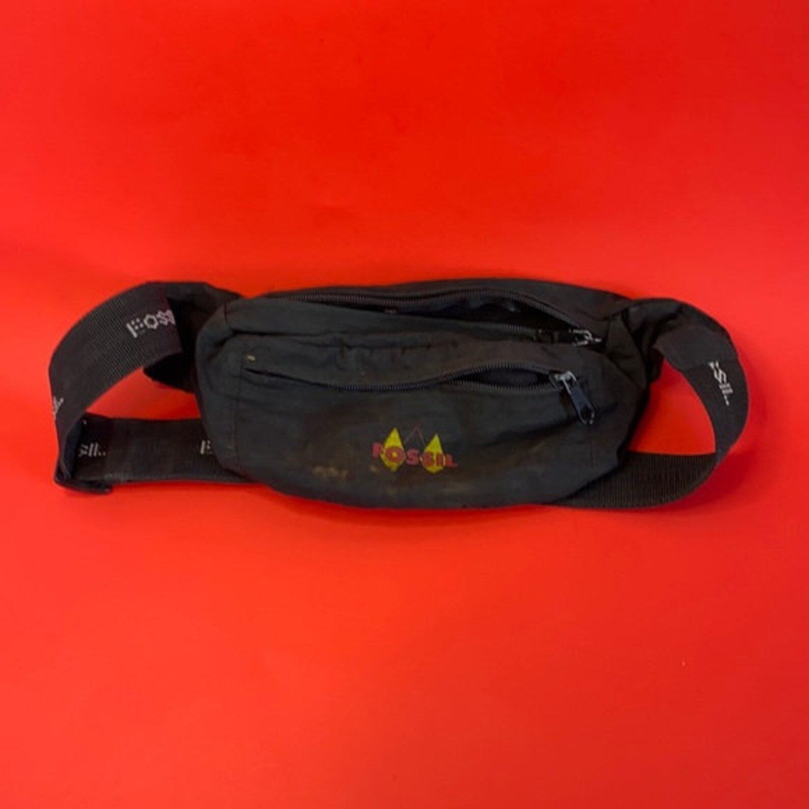 Vintage distressed Fossil Fanny Pack Etsy