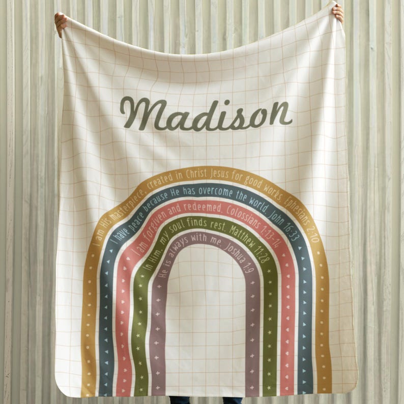 Christian Gift Blanket for Women and Girls, Bible Verse Affirmations