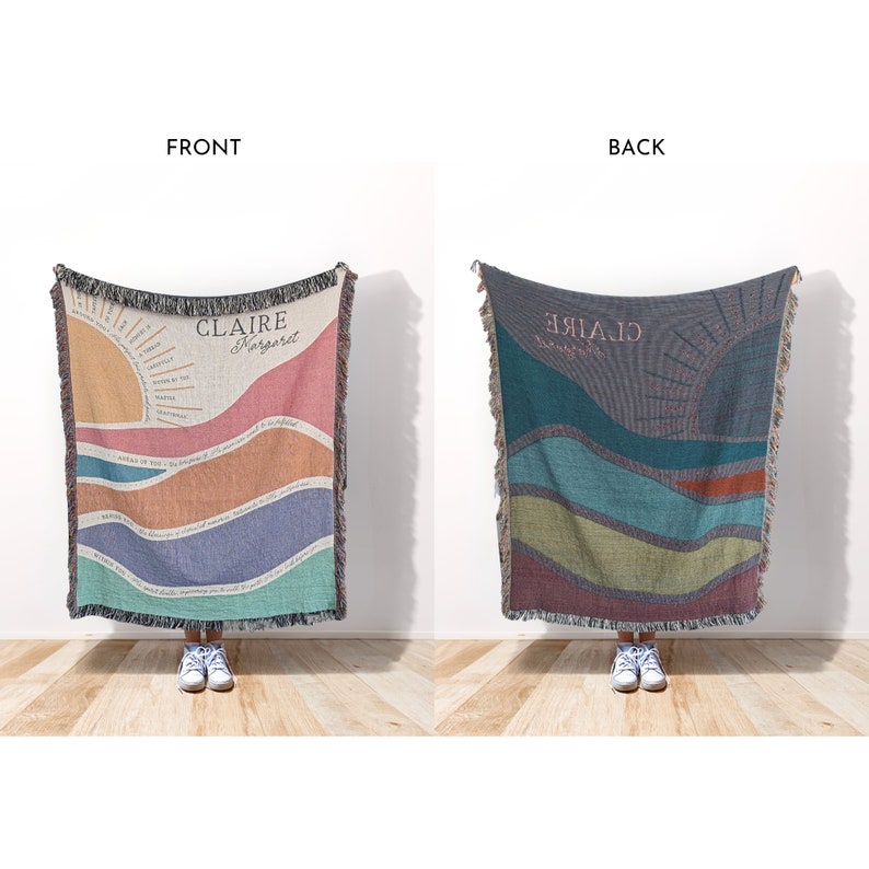 Christian Blanket for Women and Girls, Personalized Name Child of God