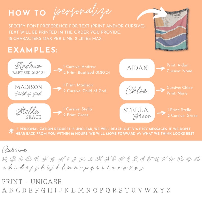 Christian Blanket for Women and Girls, Personalized Name Child of God