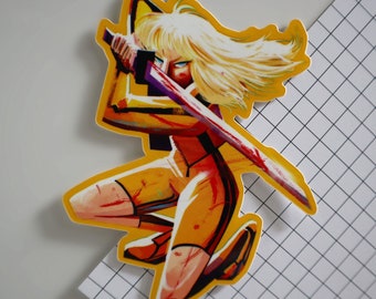Kill Bill Fan Art Laminated Sticker | The Bride
