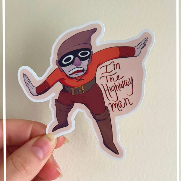 Highway Man Sticker | Over the Garden Wall Highway man Fanart Sticker