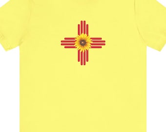 New Mexico Zia Sunflower-T-shirt: NM State Pride-shirt