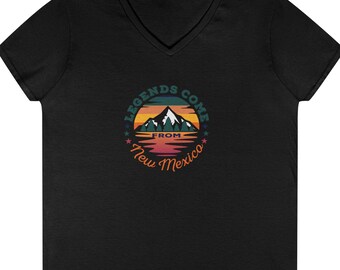 New Mexico Legends V-Neck T-Shirt: Southwest Nature Tee