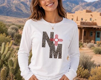 Leopard Print New Mexico Zia T-Shirt