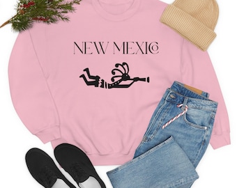New Mexico Kokopelli Sweatshirt, Unisex Southwestern Style