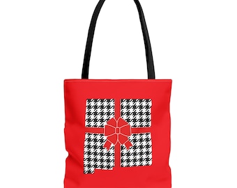 New Mexico Plaid Gift Tote Bag: Heavy Duty Polyester