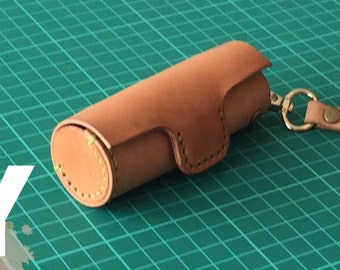 PATTERN of TUBE-SHAPED Key Holder for Leathercraft Beginners