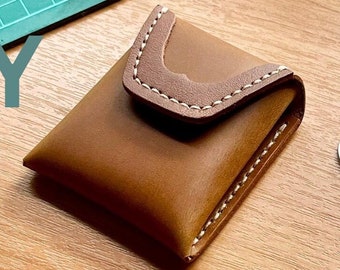 Leather Coin Purse Pattern, Coin Wallet Pattern, DIY Coin Pouch