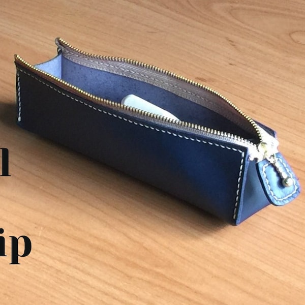 Pencil Case Pattern Leather Etsy