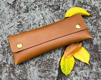 No Stitch Pen Case Pattern for Leather Pen Case, Easy PDF Pattern