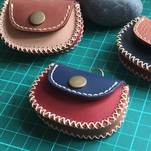 Mini estuche de cuero con patrón de costura a caballo / Plantilla para monedero / Patrón PDF Descarga digital