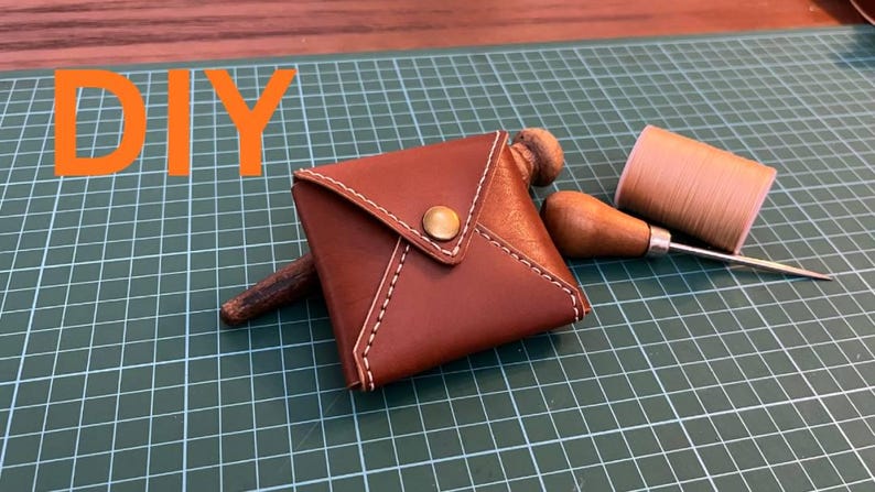 Leather Envelope Coin Purse Pattern | DIY Small Pouch (pdf, Svg, Dxf ...