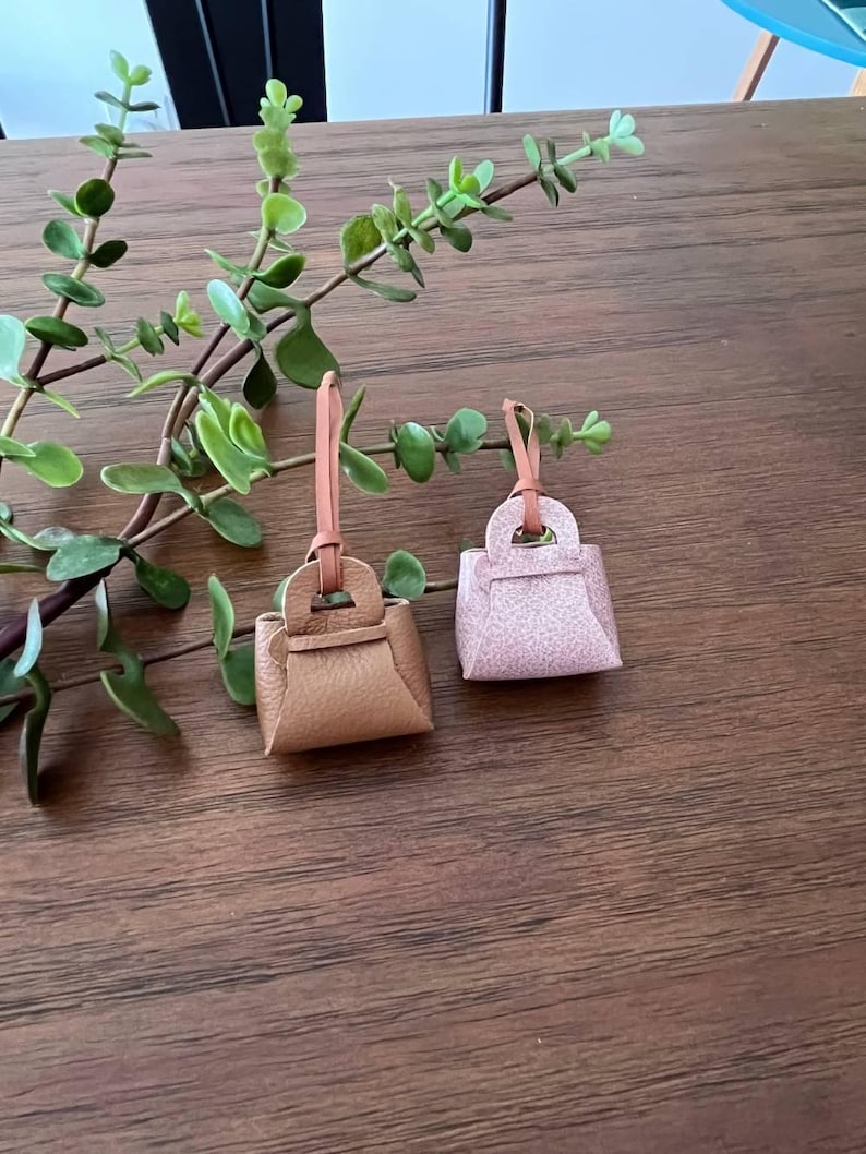 Mini Leather Tote Bag Pattern | Bag Charm Template | PDF SVG DXF ...