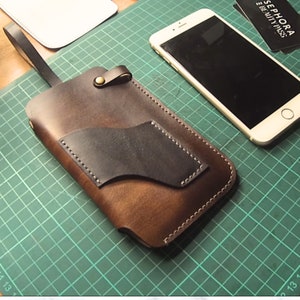 iPhone leather case Etsy