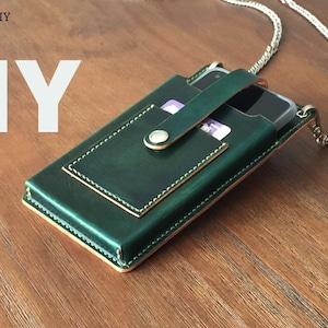 PATRÓN para una bolsa de teléfono, Patrón de funda de cuero para teléfono, Patrón de bolso bandolera para teléfono, Plantilla de bolso de cuero para teléfono celular, Plantilla de cuero para bolso