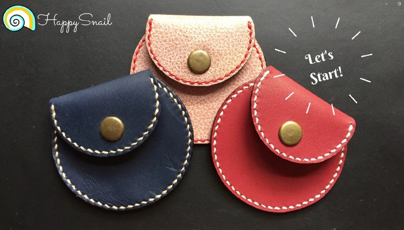 diy leather coin purse, small leather purse, handmade small leather pouch, mini coin pouch, DIY leather purse Pattern, leather purse pattern, leather template, coin purse pattern, coin wallet PDF, coin bag pattern, leathercraft coin bag pattern.