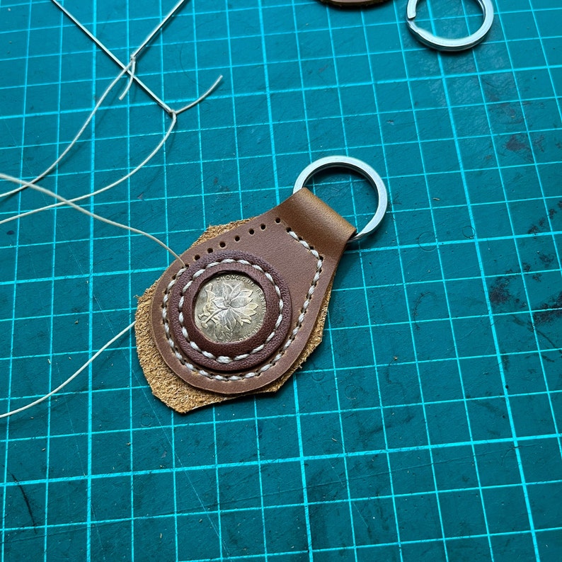 Leather keychain Pattern, Keychain template, Key fob template, leather keychain PDF, Keychain Pattern, Leatherwork Pattern, Leathercraft PDF image 5