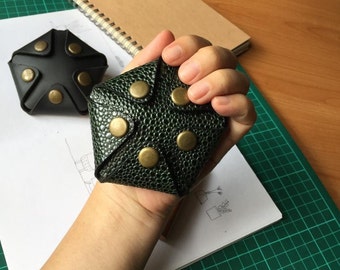 Leather Purse template, Coin purse Pattern, leather coin wallet pattern, Leather pattern for coin pouch, leathercraft pattern