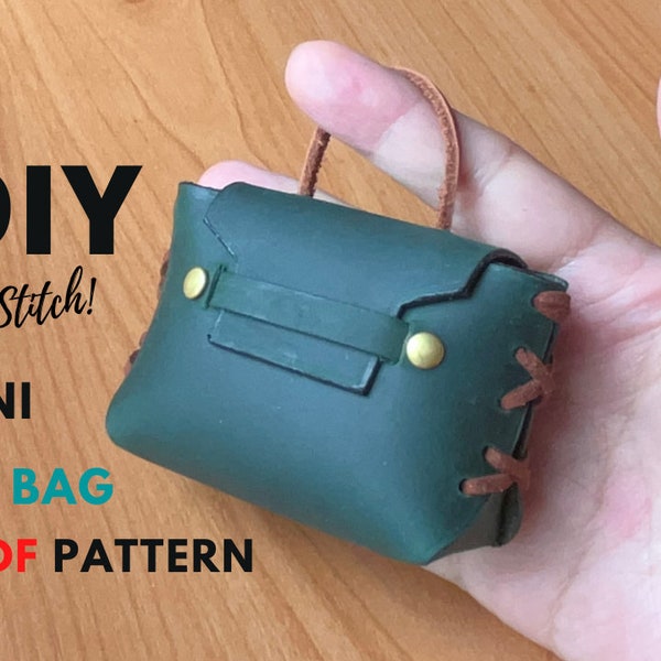 PATTERN for a NO STITCHING Mini Lady Bag | with Free design of Thank you cards.