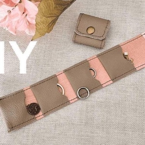 Modello per astuccio portagioielli in pelle / Modello per borsa porta accessori / Download digitale PDF