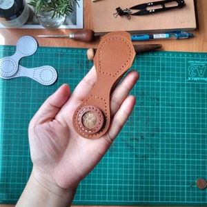 Leather keychain Pattern, Keychain template, Key fob template, leather keychain PDF, Keychain Pattern, Leatherwork Pattern, Leathercraft PDF image 7